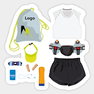 Running Accessories Stickers Sticker